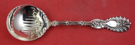 Bouillon Soup Spoon w/ design in bowl 5